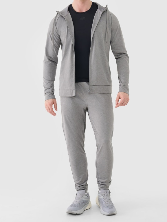 Męska bluza treningowa 4F 4FWSS26TFSWM631 - szara