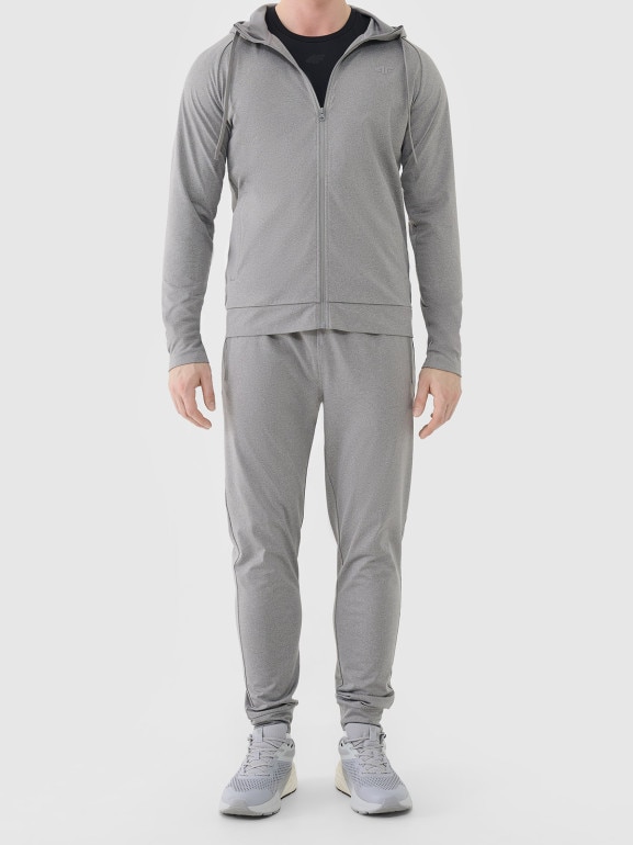 Męska bluza treningowa 4F 4FWSS26TFSWM631 - szara