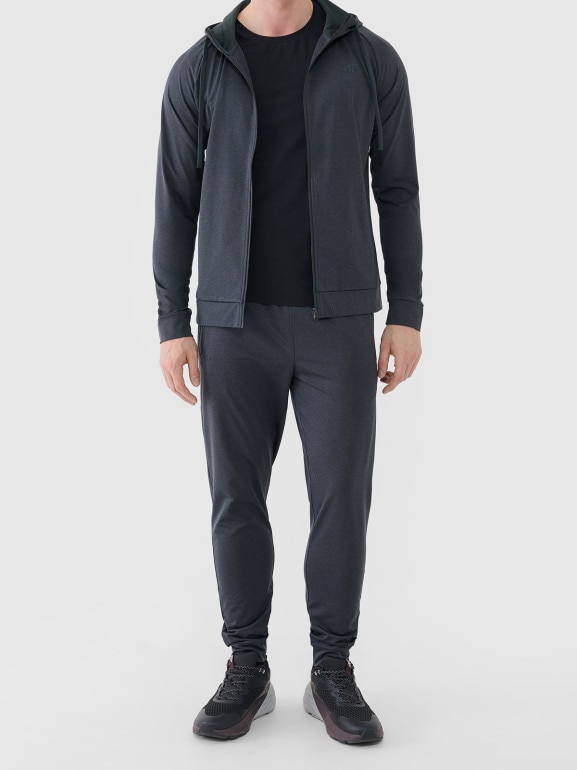 Męska bluza treningowa 4F 4FWSS26TFSWM631 - szara