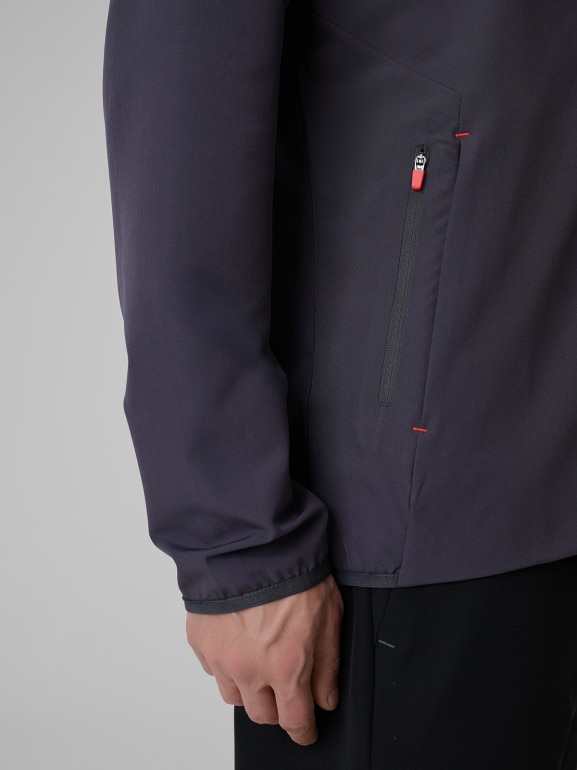 Męska bluza treningowa z kapturem 4F 4FRSS26TFSWM0957 - szara
