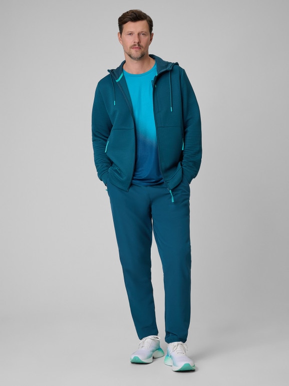 Męska bluza treningowa z kapturem 4F 4FRSS26TFSWM1006 - granatowa