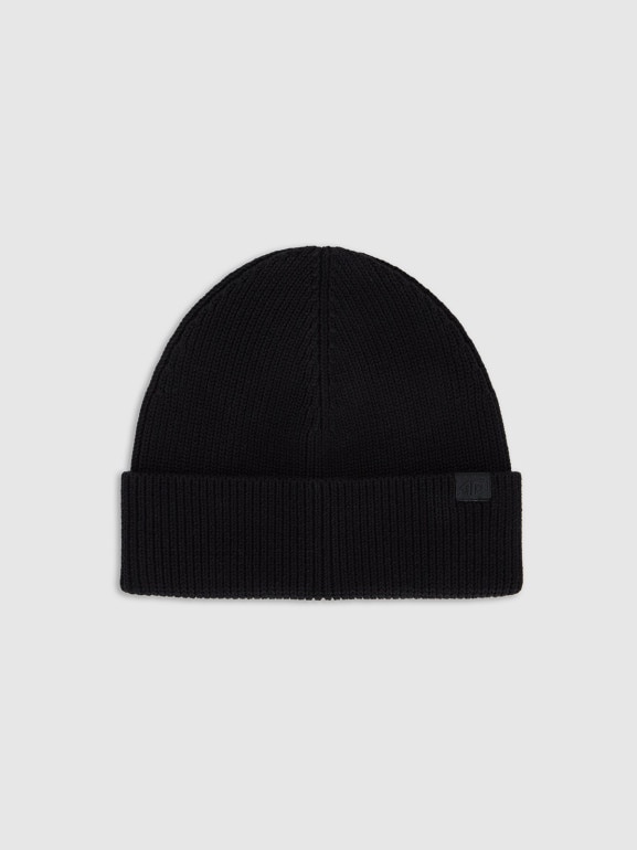 Męska czapka beanie 4F 4FRAW25ACAPM0831 - czarna