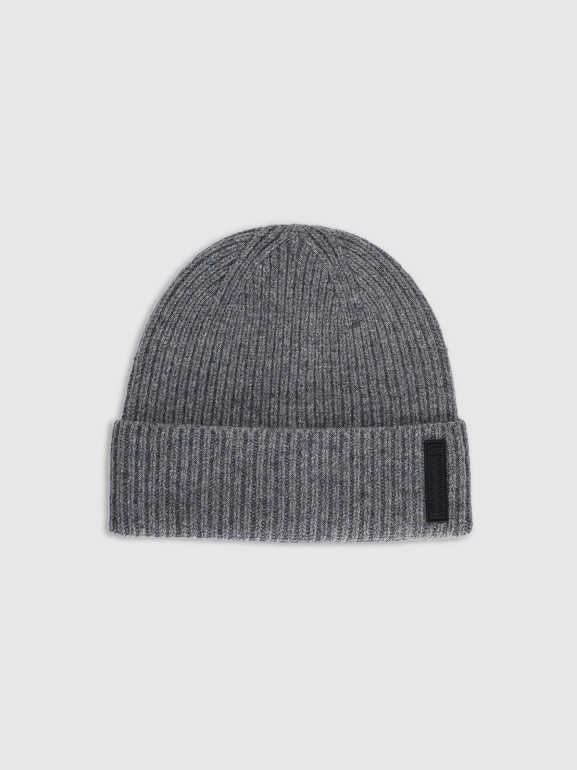 Męska czapka beanie wełniana 4F 4FRAW25ACAPM0719 - szara