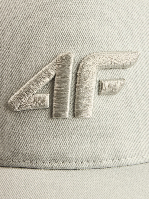 Męska czapka z daszkiem 4F 4FRSS26ACABM0705 - beżowa