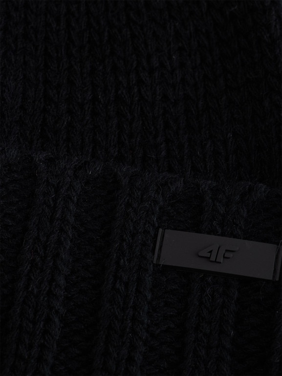 Męska czapka zimowa 4F 4FRAW25ACAPM0830 - czarna