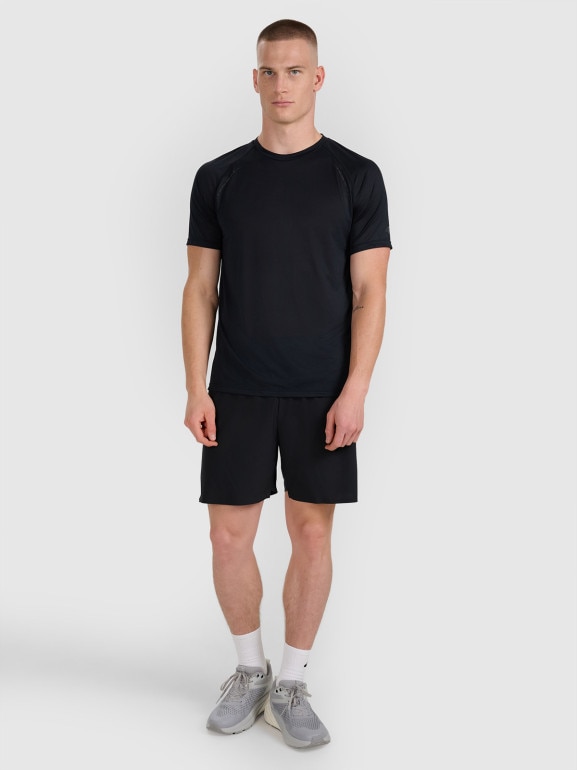 Męska koszulka do biegania 4F 4FWAW25TFTSM1499 - czarna