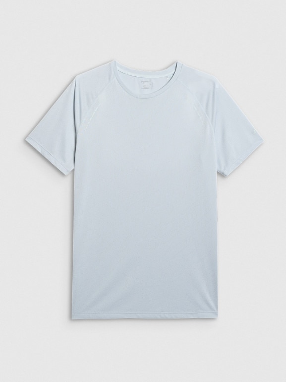 Męska koszulka do biegania 4F 4FWAW25TFTSM1499 - niebieska