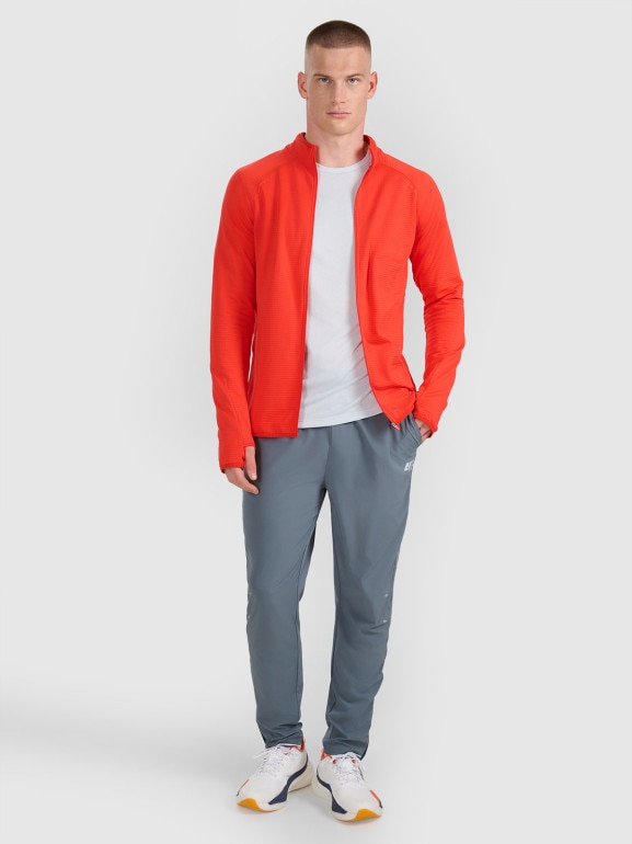 Męska koszulka do biegania 4F 4FWAW25TFTSM1499 - niebieska