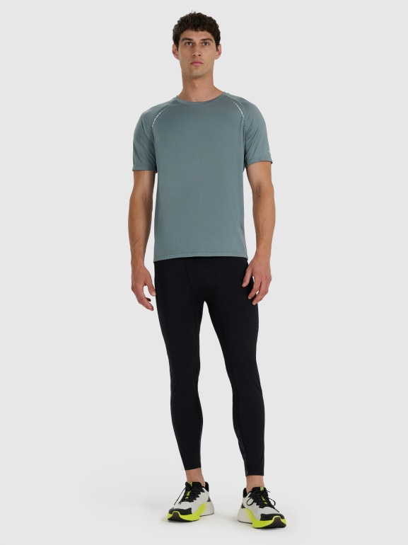 Męska koszulka do biegania 4F 4FWAW25TFTSM1499 - szara