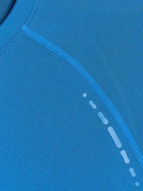 Męska koszulka do biegania 4F 4FWAW25TFTSM1505 - niebieska