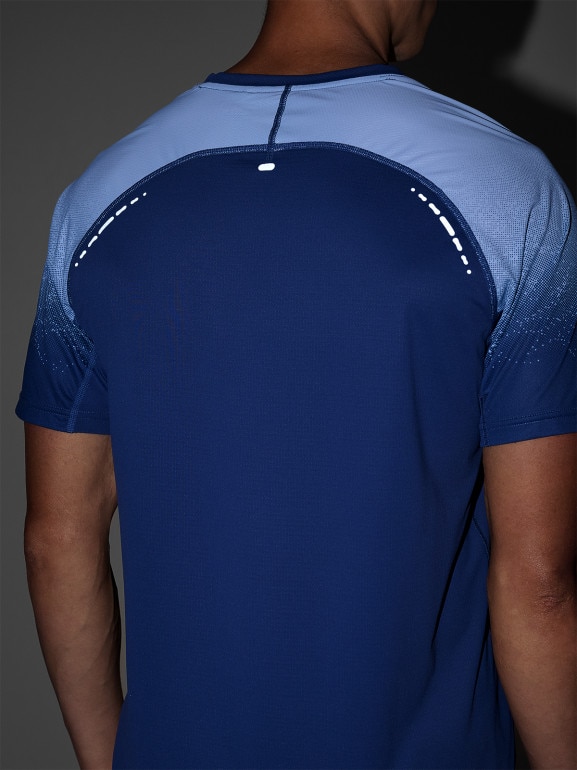 Męska koszulka do biegania 4F 4FWAW25TFTSM1506 - niebieska