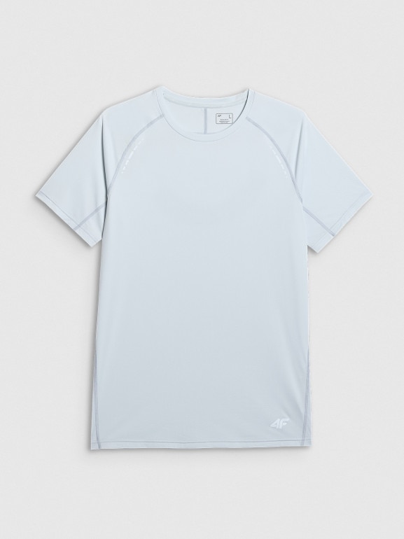 Męska koszulka do biegania 4F 4FWAW25TFTSM1506 - niebieska