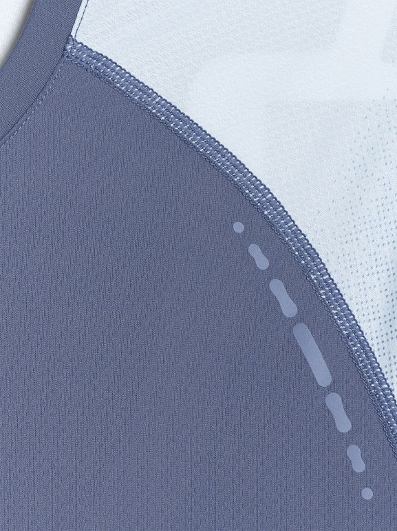 Męska koszulka do biegania 4F 4FWAW25TFTSM1506 - niebieska