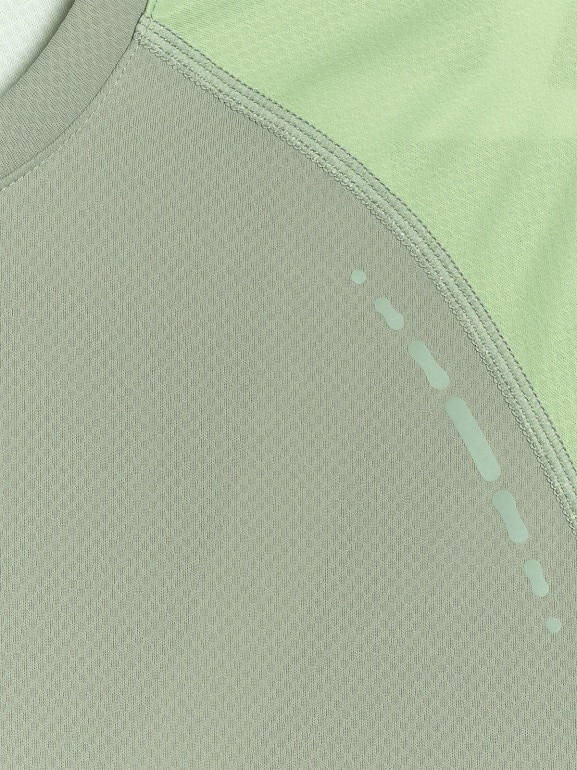 Męska koszulka do biegania 4F 4FWAW25TFTSM1506 - oliwkowa