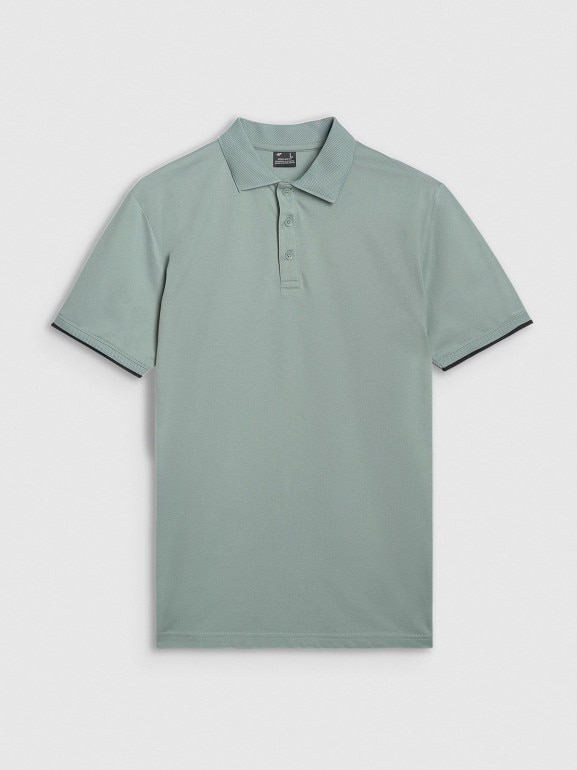 Męska koszulka polo 4F 4FRSS25TPTSM633 - khaki