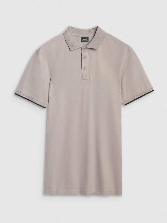 Męska koszulka polo 4F 4FRSS25TPTSM633 - szara