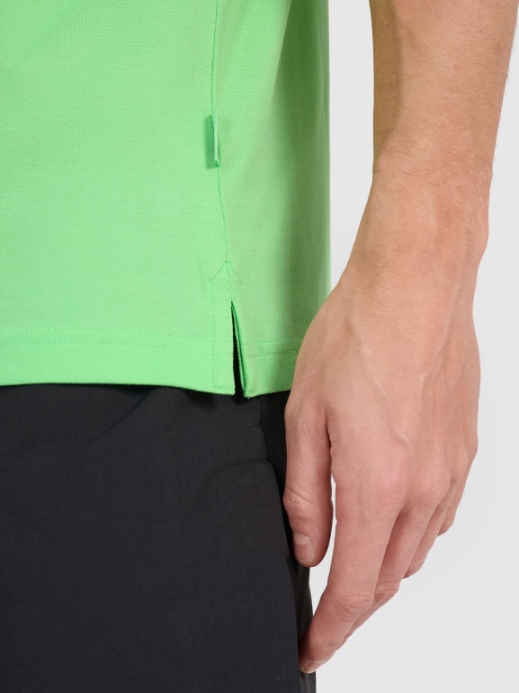 Męska koszulka polo 4F 4FRSS25TPTSM633 - zielona