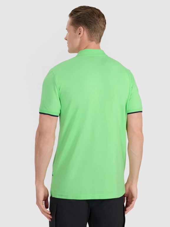 Męska koszulka polo 4F 4FRSS25TPTSM633 - zielona