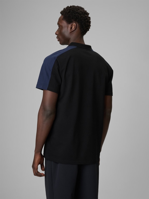 Męska koszulka polo 4F 4FWSS26TPTSM636 - czarna