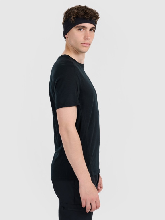 Męska koszulka trekkingowa 4F 4FWAW25TFTSM1526 - czarna