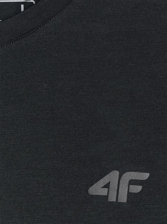 Męska koszulka trekkingowa 4F 4FWAW25TFTSM1526 - czarna