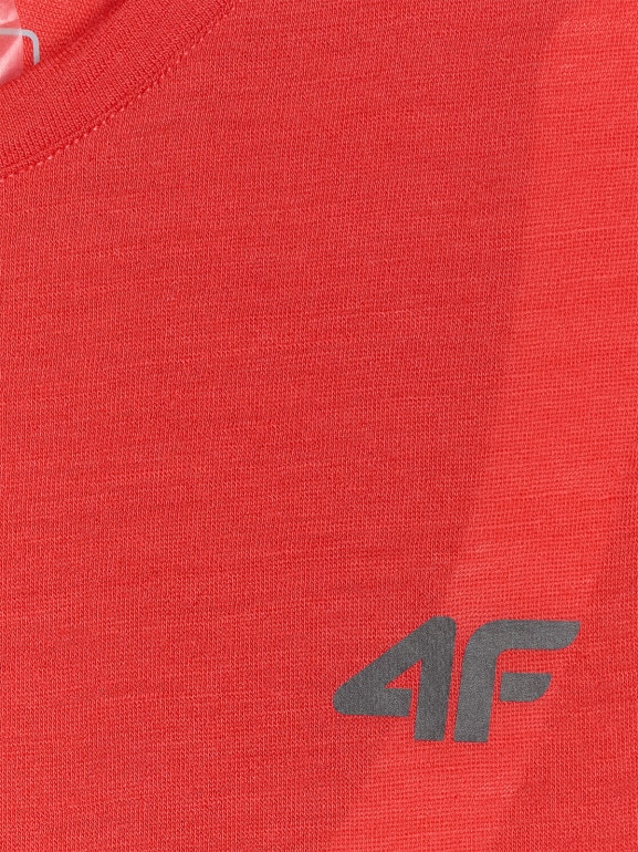 Męska koszulka trekkingowa 4F 4FWAW25TFTSM1526 - czerwona