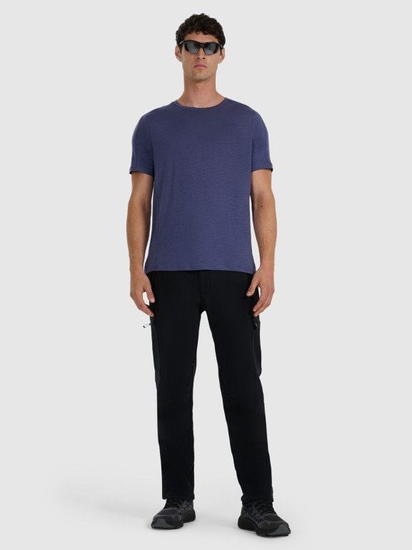 Męska koszulka trekkingowa 4F 4FWAW25TFTSM1526 - niebieska