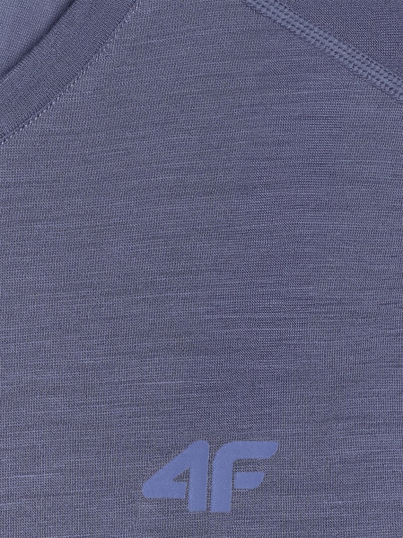 Męska koszulka trekkingowa 4F 4FWAW25TFTSM1526 - niebieska