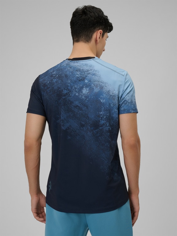 Męska koszulka treningowa 4F 4FRSS26TFTSM2288 - niebieska