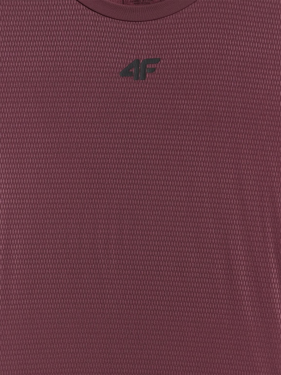 Męska koszulka treningowa 4F 4FRSS26TFTSM2289 - burgundowa