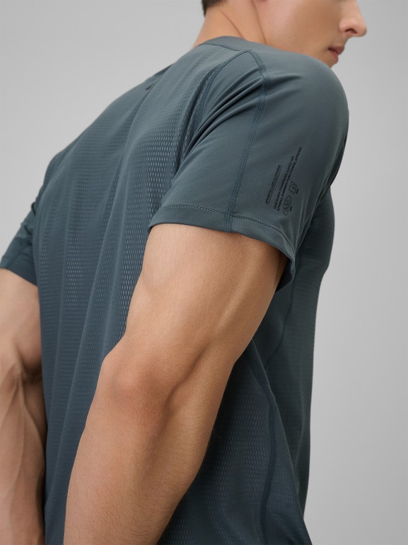 Męska koszulka treningowa 4F 4FRSS26TFTSM2289 - szara