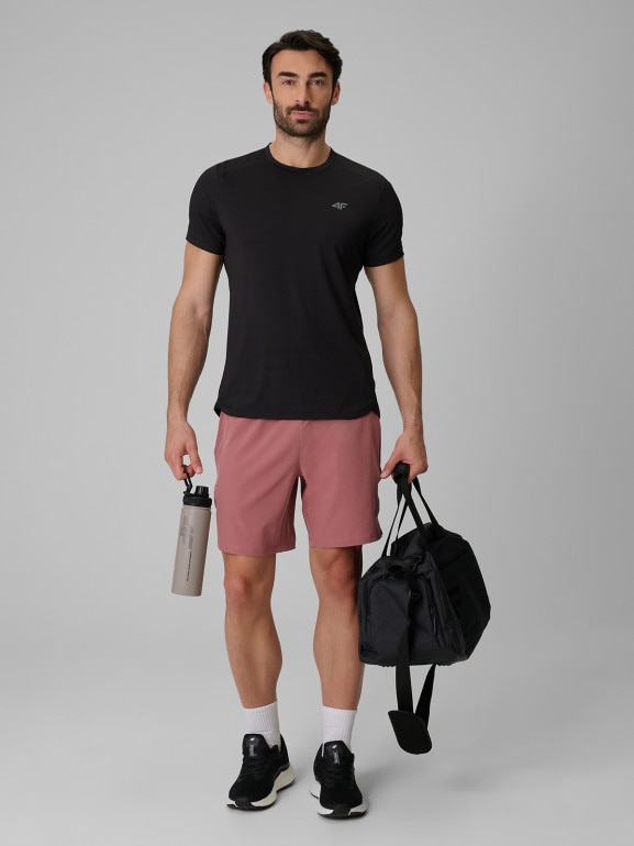 Męska koszulka treningowa 4F 4FRSS26TFTSM2291 - czarny