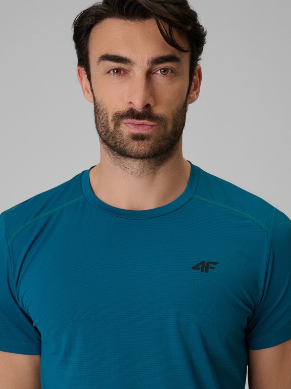Męska koszulka treningowa 4F 4FRSS26TFTSM2291 - zielony