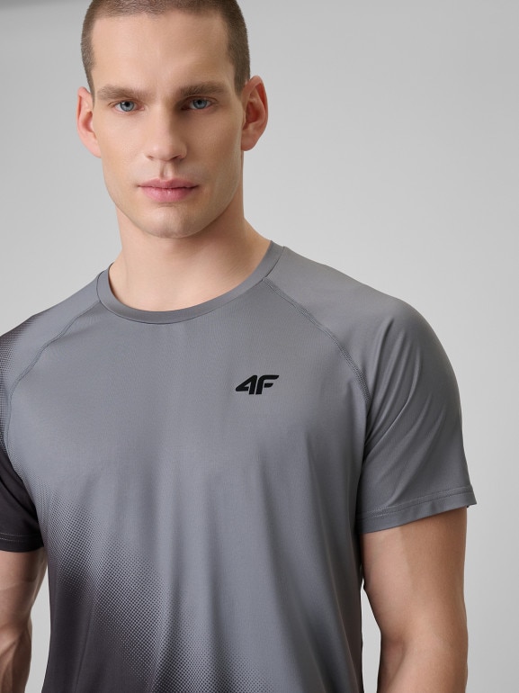Męska koszulka treningowa 4F 4FRSS26TFTSM2341 - szara