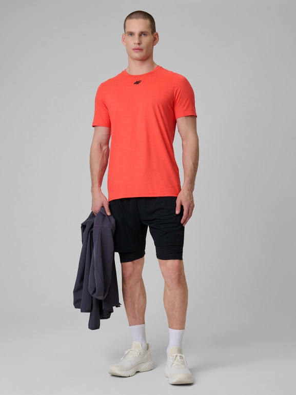 Męska koszulka treningowa 4F 4FRSS26TFTSM2343 - czerwona