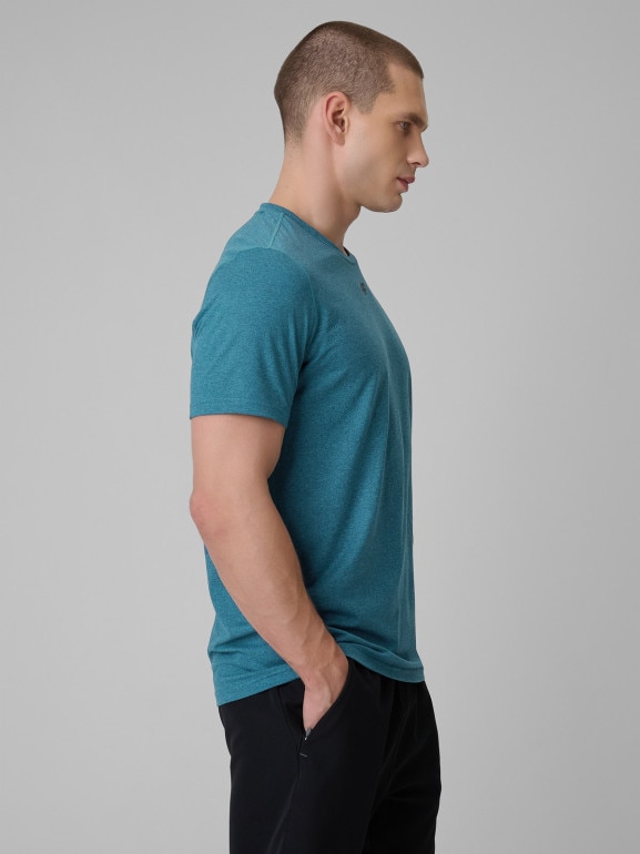 Męska koszulka treningowa 4F 4FRSS26TFTSM2343 - niebieska