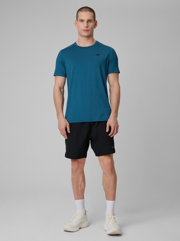 Męska koszulka treningowa 4F 4FRSS26TFTSM2344 - niebieska
