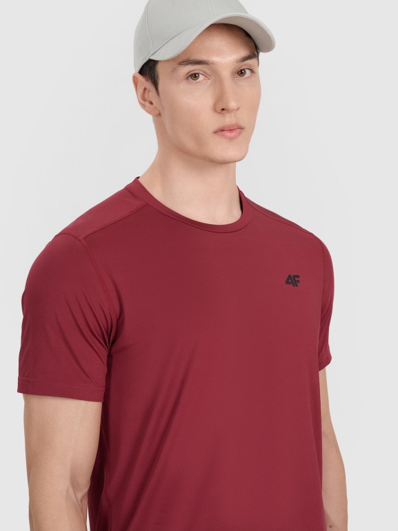 Męska koszulka treningowa 4F 4FWAW25TFTSM1521 - czerwona