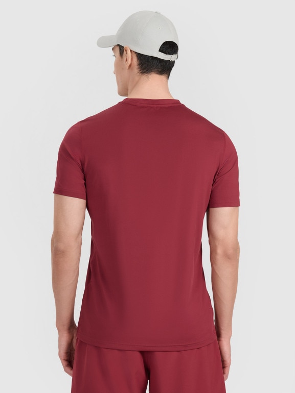 Męska koszulka treningowa 4F 4FWAW25TFTSM1521 - czerwona