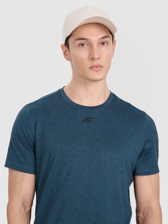 Męska koszulka treningowa 4F 4FWAW25TFTSM1522 - niebieska