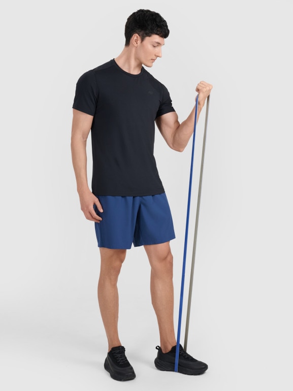 Męska koszulka treningowa 4F 4FWMM00TFTSM1830 - czarna