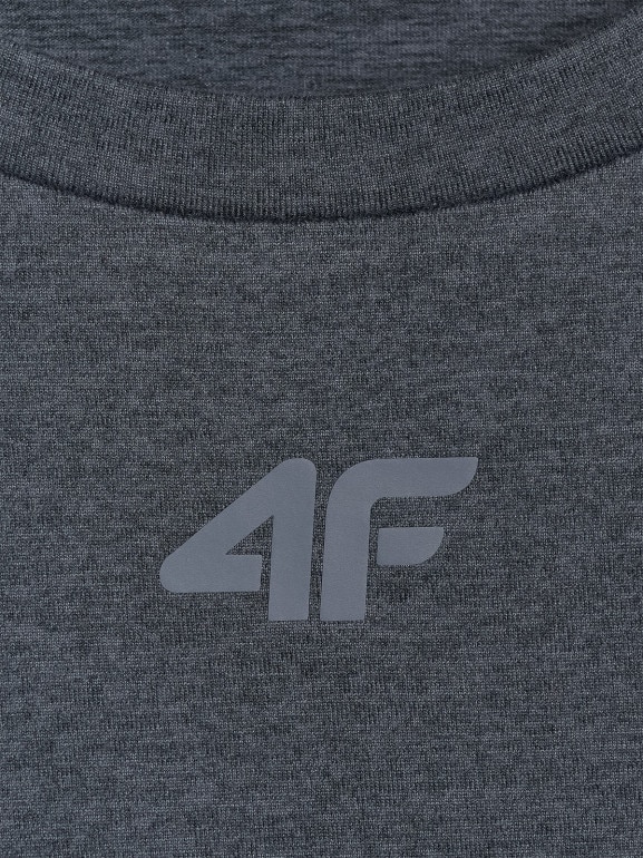 Męska koszulka treningowa 4F 4FWMM00TFTSM1831 - szara