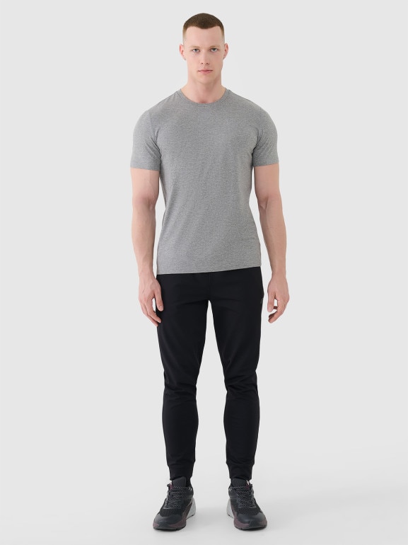 Męska koszulka treningowa 4F 4FWMM00TFTSM1831 - szara