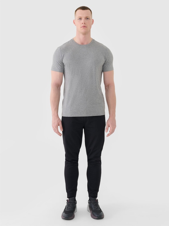 Męska koszulka treningowa 4F 4FWMM00TFTSM1831 - szara