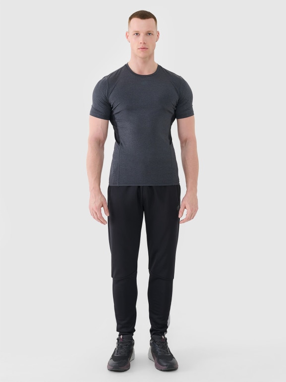 Męska koszulka treningowa 4F 4FWMM00TFTSM1832 - szara
