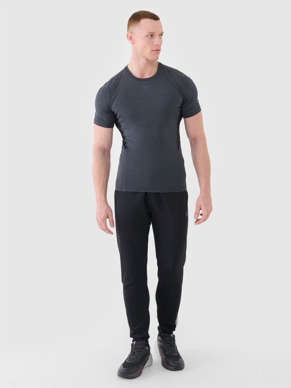 Męska koszulka treningowa 4F 4FWMM00TFTSM1832 - szara
