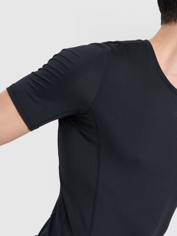 Męska koszulka treningowa 4F 4FWSS25TFTSM1343 - czarna