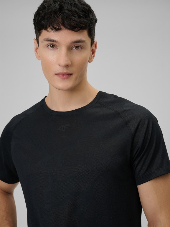 Męska koszulka treningowa 4F 4FWSS26TFTSM1777 - czarna
