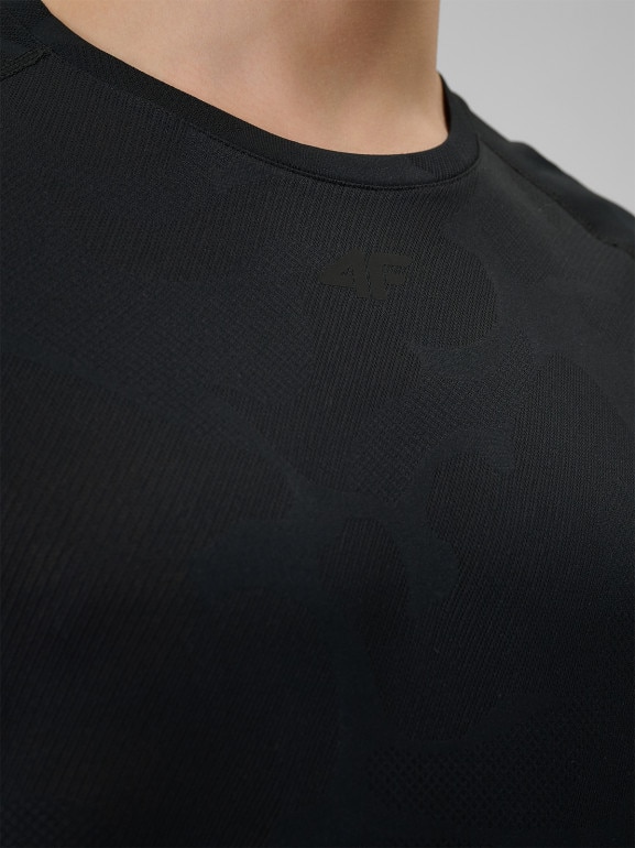 Męska koszulka treningowa 4F 4FWSS26TFTSM1777 - czarna