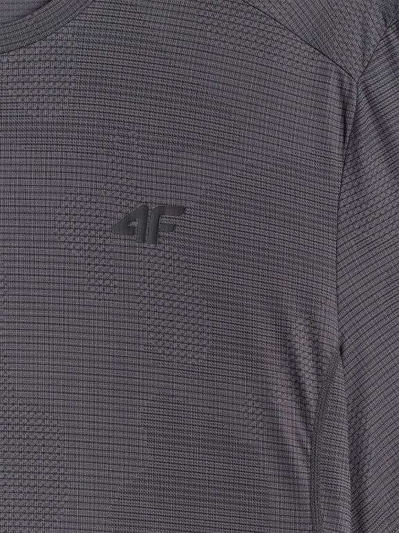 Męska koszulka treningowa 4F 4FWSS26TFTSM1778 - szara